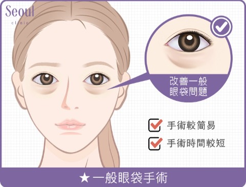 眼袋手術方式_一般眼袋手術_首爾醫美