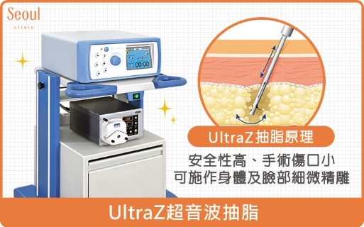 UltraZ超音波抽脂-手術傷口小、可施作臉部身體精雕-首爾醫美